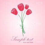 Bunch of Abstract Roses with Sample Text